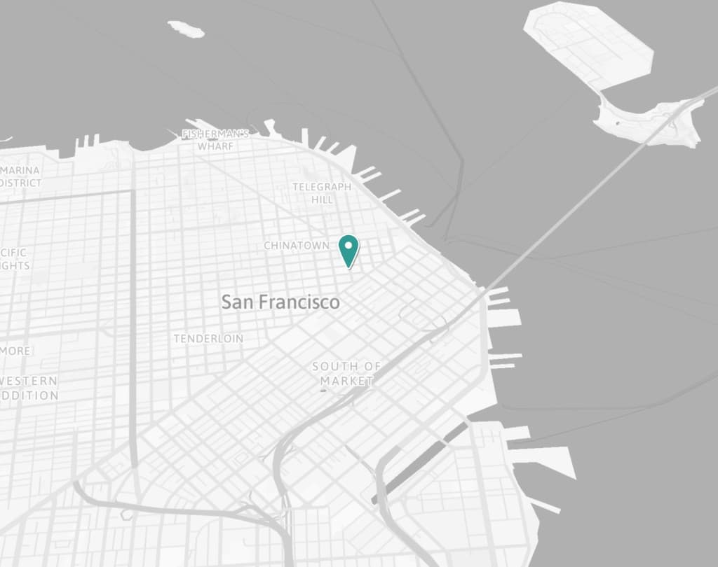 San Francisco map showing Bumpwise office location